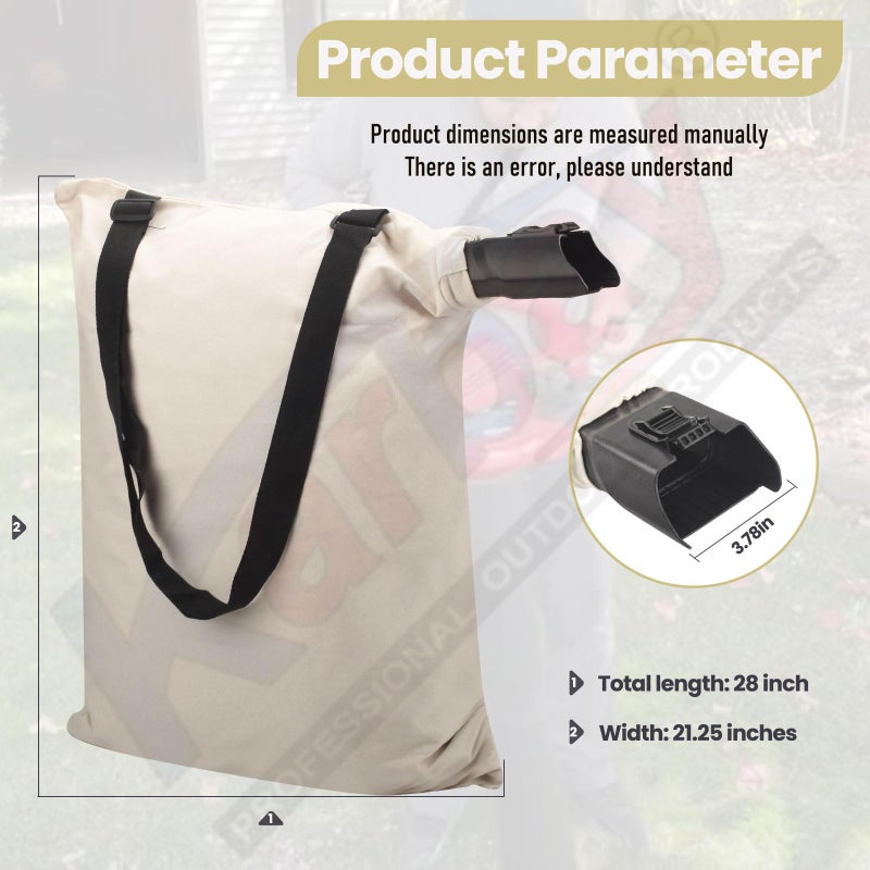 Karbay 127-7040 Blower Debris Vacuum Bag for Toro 137-2336, 108-8994 Fits 51436 51563 51581 51594 51599 51609 51618 51619 51621 Blower - Leaf Blower Bag - Image 2